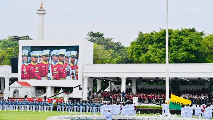 Gladi bersih Upacara HUT ke-80 Kemerdekaan RI di Istana Negara