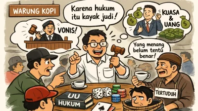 Hukum, Warung Kopi dan Perebutan Makna Keadilan