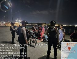 Polres Bulukumba Sisir Titik Rawan Kejahatan Akhir Pekan